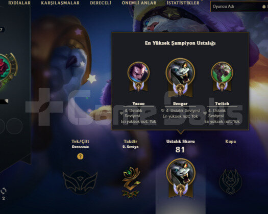 2019 KURULUM 8 SKIN 30 HERO HANDMADE UNRANKED ACC