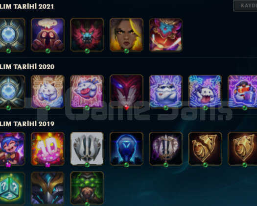 2019 KURULUM 8 SKIN 30 HERO HANDMADE UNRANKED ACC
