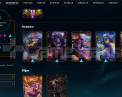 2019 KURULUM 8 SKIN 30 HERO HANDMADE UNRANKED ACC