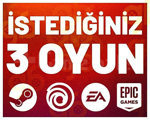 İstediğiniz 3 Oyun +Garanti