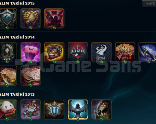 2013 KAYIT NADIR SIMGELI 14 SKIN 65 HERO UNRANKED