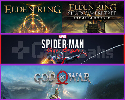 Elden Ring + Miles Morales + God Of War