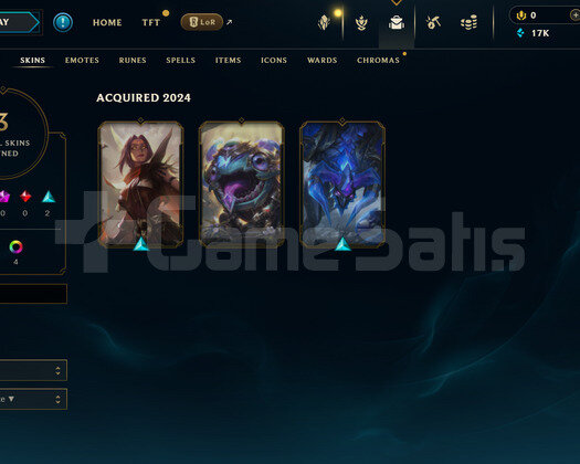 TR Geçen Sezon Plat | 3 Kostüm - 17K Mö | LoL
