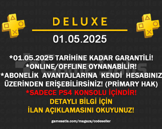PS+ DELUXE | PS4 | PRIMARY HAK