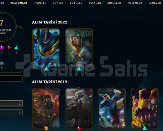 2019 KURULUM 7 SKIN 38 HERO HANDMADE UNRANKED