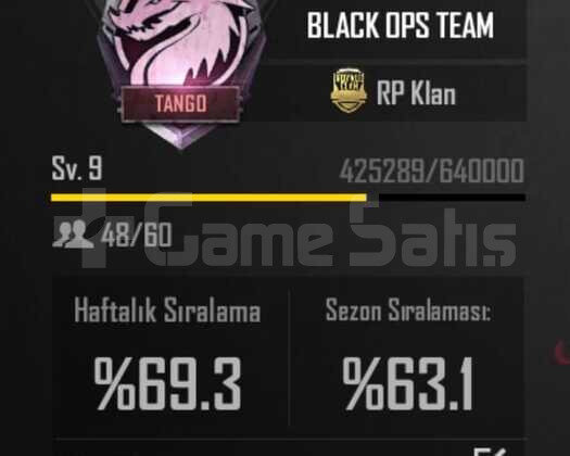 9.7 SEVİYE KLAN İSİM AKTİF 5 DAKİKADA TESLİMAT