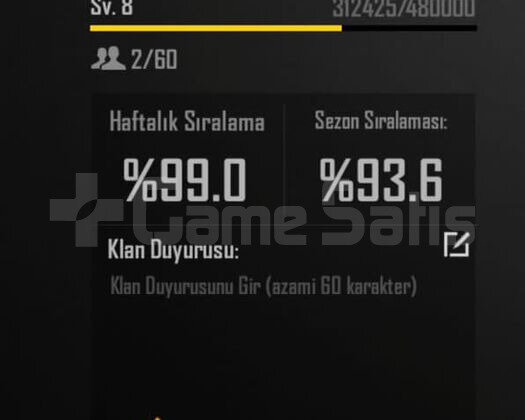 8.7 SEVİYE KLAN İSİM DEĞİŞİM AKTİF ANINDA TESLİM