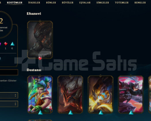 EUW 12 SKIN 51 HERO 93 SEVIYE HANDMADE UNRANKED