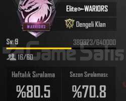 9.6 SEVİYE KLAN İSİM AKTİF 5 DAKİKADA TESLİMAT
