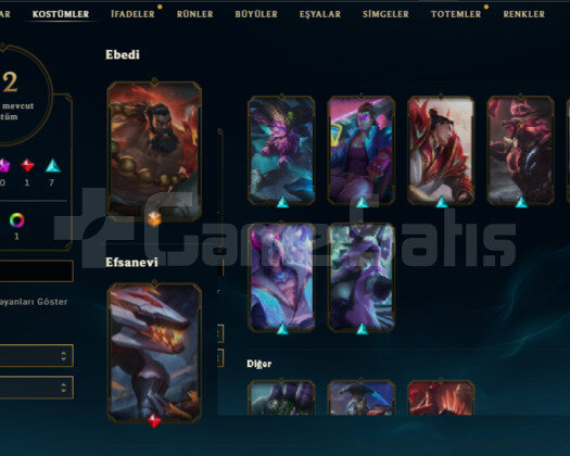 TR 75 SEVIYE 12 SKIN 67 HERO HANDMADE UNRANKED ACC