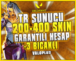 KESİN TR SUNUCU 200-400 SKİN VIP HESAPLAR +3 BIÇAK