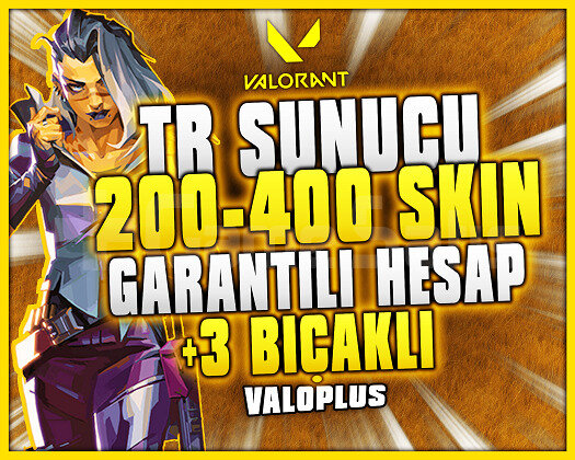 KESİN TR SUNUCU 200-400 SKİN VIP HESAPLAR +3 BIÇAK