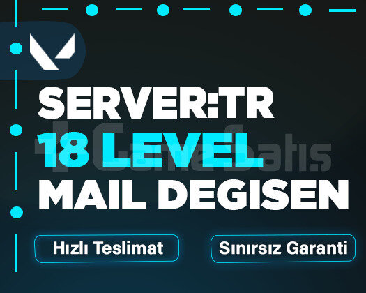 TR - 18 LEVEL - MAİL DEĞİŞEN - GARANTİLİ