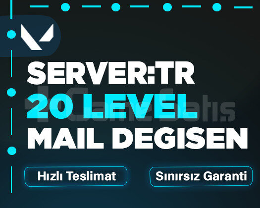 TR - 20 LEVEL - MAİL DEĞİŞEN - GARANTİLİ