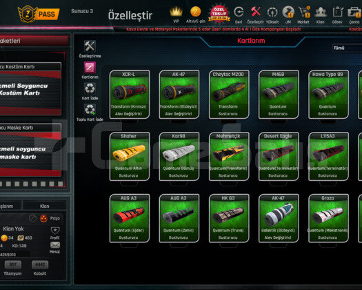 3 SINIRSIZLI + DOLU ELİTLİ + DOLU QUANTUMLU