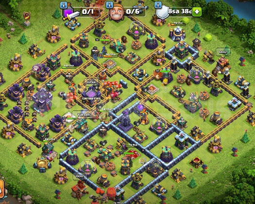 Clash of Clans BB 15 Hesap Herolar Güzel