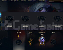 EUW 2017 KAYIT 42 HERO 0 SKIN 6K MAVI OZ UNRANKED