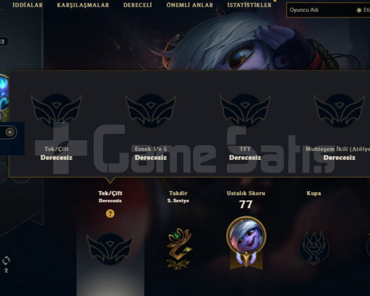 EUW 2017 KAYIT 42 HERO 0 SKIN 6K MAVI OZ UNRANKED