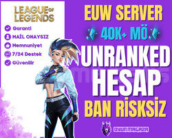 EUW BAN YEMEZ UNRANKED HESAP | 40K MÖ + GARANTİ