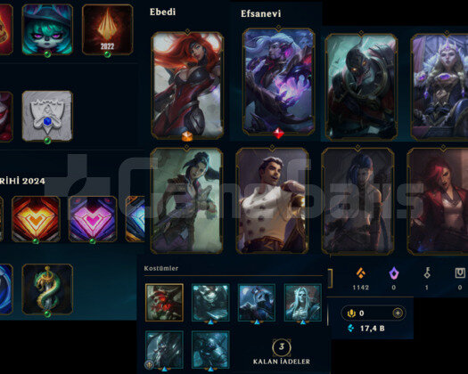2018 KURULUM UNRANKED EBEDI MF SKINLI LOL HESABI