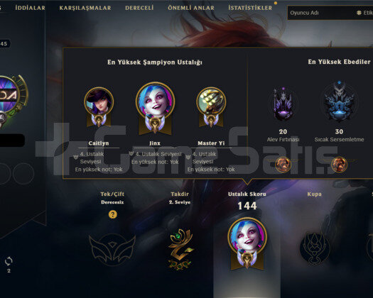 2018 KURULUM UNRANKED EBEDI MF SKINLI LOL HESABI