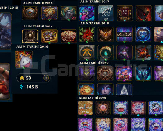 EUW 2014 - 145K MAVI OZ - RARE SIMGELER -  USTALIK