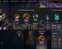 117LVL HANDMADE 36 DEĞERLİ SKİNLİ LOL HESABI