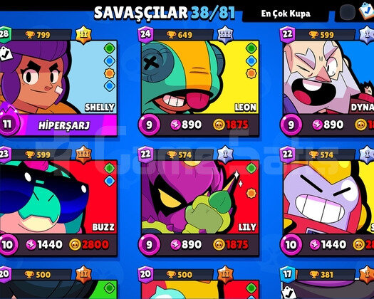 Brawl stars hesabı