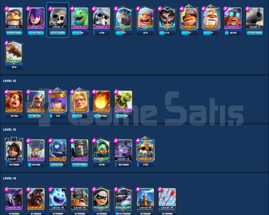 IDSİZ | LVL 14 8 KART | 2M PARA | FIRSAT