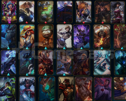 2012 KURULUM 60 SKIN MAINLIK LOL HESABI RARE ACC