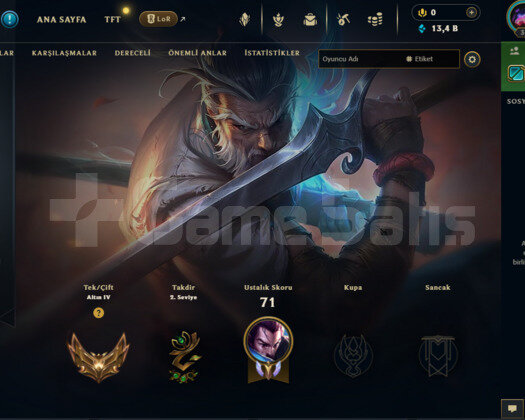 RUS SUNUCUSU GOLD 4 SKİNLİ HESAP