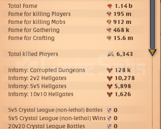 1.14b fame + 1.1b kitap fame basılı hesap!