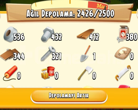 17 LVL 2500 DEPOLU AGİL. AMBAR DOLU OYUN