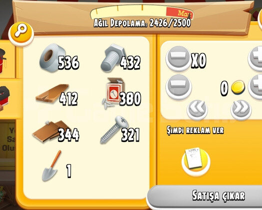 17 LVL 2500 DEPOLU AGİL. AMBAR DOLU OYUN