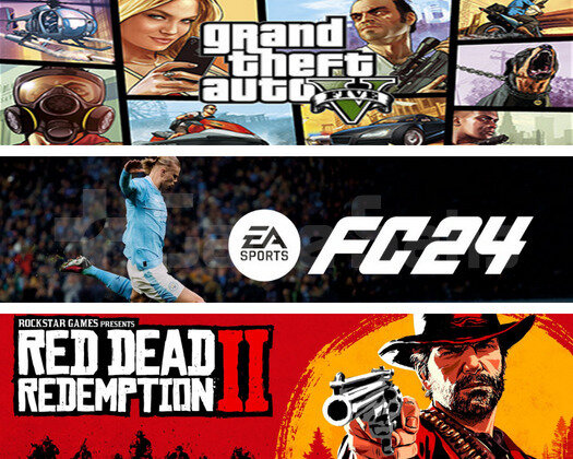 FC 24 + RDR 2 + GTA 5 + GARANTİ