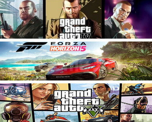 GTA 5 + FORZA 5 + GTA 4 + GARANTİ