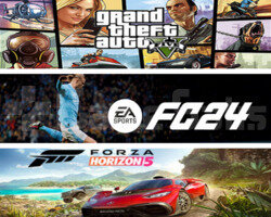 GTA V + FC 24 + FORZA 5 + GARANTİ