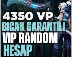 4350+ VP TR BIÇAK GARANTİLİ RANDOM HESAP