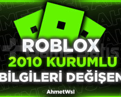 Bilgileri Değişen Roblox 2010 Kurulum Hesaplar