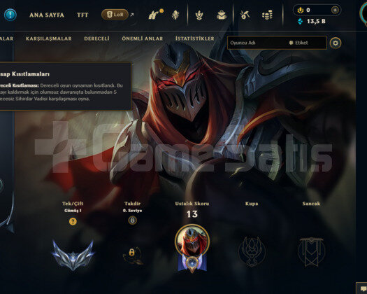 50K ZEDLİ S1 ELLE KASILMIŞ 30+LEVEL HESAP LOL