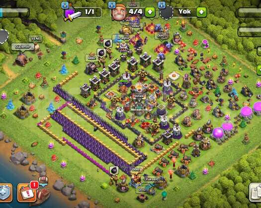 clash of clans 2 hesap bir arada bb13 ve bb11 ucuz