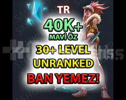 TR UNRANKED HESAP - 40K MAVİ ÖZ - BAN YOK