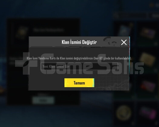 İSİM DEĞİŞİMİ AÇIK 9.5 SV KLAN