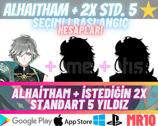 EU | MR10 Alhaitham + 2x Seçimli STD 5 Yıldız