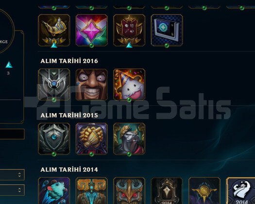 TR 2014 KURLUM BRONZ4 9SKIN 80HERO NADİR HESAP 9kö