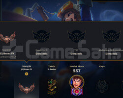 TR 2014 KURLUM BRONZ4 9SKIN 80HERO NADİR HESAP 9kö