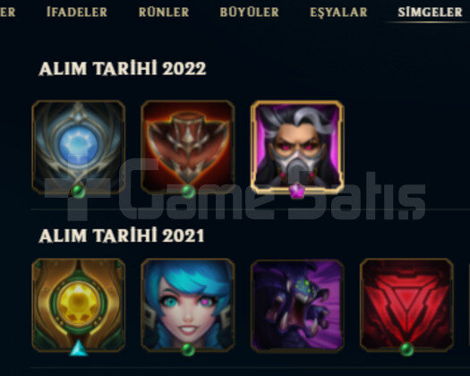 TR 2021 REG 5 SKIN 32 HERO S11 GOLD UNRANKED HESAP