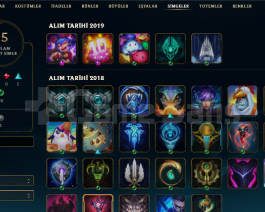 TR 2018 KURULUM 70LVL 23 SKIN HANDMADE UNRANKED