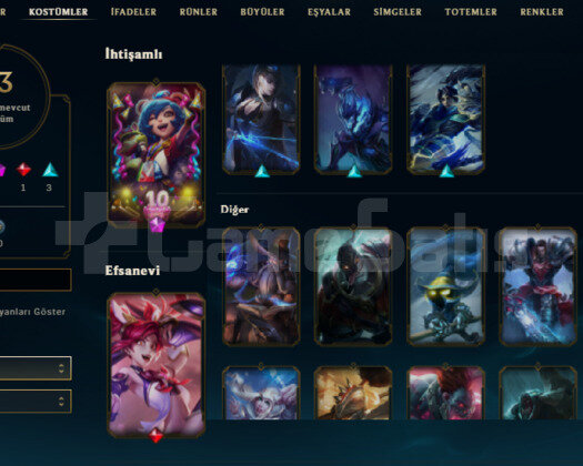 TR 2018 KURULUM 70LVL 23 SKIN HANDMADE UNRANKED