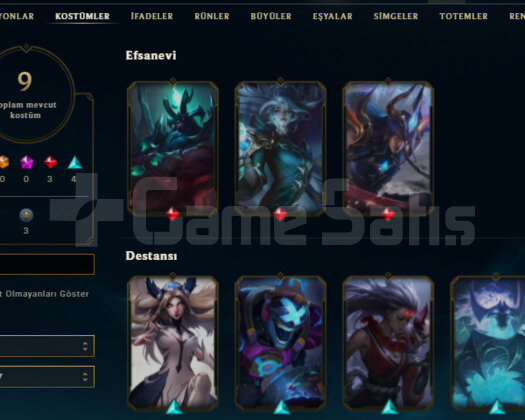 TR 9 SKIN 36 HERO 13K MAVİ ÖZ HANDMADE UNRANKED